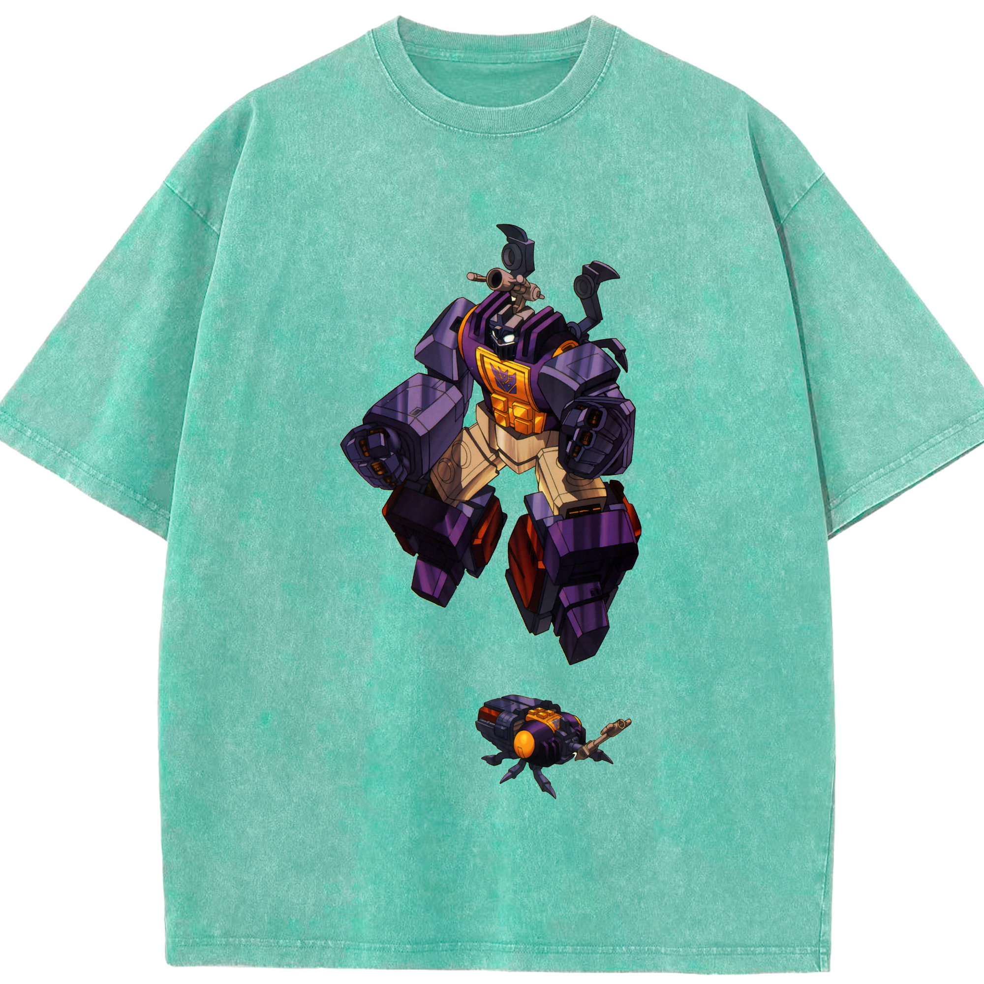 （画像用）  綿100% ヴィンテージ風 半袖Tシャツ（フロントプリント）